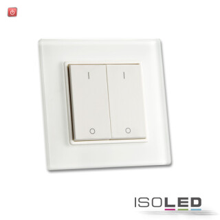 ISO112492 / Sys-One single color 2 Zonen Aufbau-Tast-Fernbedienung mit Batterie / 9009377061905