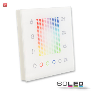 ISO112505 / Sys-One RGB+W 4 Zonen Einbau-Touch-Fernbedienung, 230V AC / 9009377034466