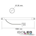 ISO112156 / T8 LED Röhre, 150cm, 33Watt, Highline, neutralweiss, frosted / 9009377024801