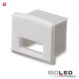 ISO112541 / Endkappe EC11 für SURF12 BORDERLESS inkl. COVER3, mit Kabelausgang, PVC, grauweiß / 9009377035227