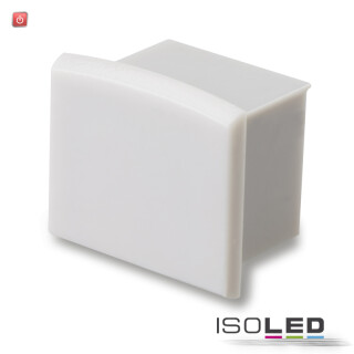 ISO112542 / Endkappe EC10 für SURF12 BORDERLESS mit COVER3, ohne Kabelausgang, PVC, grauweiß / 9009377035258