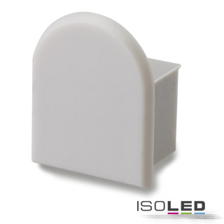 ISO112543 / Endkappe EC19 für SURF12 RAIL inkl. COVER5, ohne Kabelausgang, PVC, grauweiß / 9009377035272