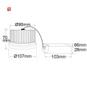ISO112570 / AR111 20W, 25°, warmweiß, inkl. externem VG / 9009377036095