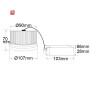 ISO112570 / AR111 20W, 25°, warmweiß, inkl. externem VG / 9009377036095