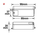 ISO112585 / Wisch-Schalter mit Sensorkopf silber, Wischdistanz 6cm, 230V, 500VA / 9009377036552