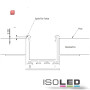 ISO112589 / Installationskanal für Einbauprofile WING, L: 200cm für 15mm Rigips-Platten / 9009377036637