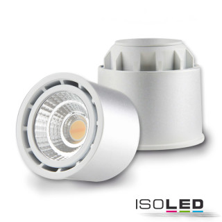 ISO112672 / LED Spot SUNSET GU10 10W, silber, 45°, 2000-2800K, externer Trafo, Dimm-to-warm / 9009377038143