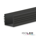 ISO113174 / LED Aufbauprofil SURF12 BORDERLESS Aluminium schwarz eloxiert RAL 9005, 200cm / 9009377049224