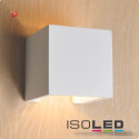 ISO112164 / Gips-Wandleuchte G9, würfelförmig /...