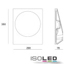 ISO112166 / Gips-Wand-Einbauleuchte, GU10, gro&szlig;e...