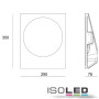 ISO112166 / Gips-Wand-Einbauleuchte, GU10, große Öffnung rund / 9009377025006