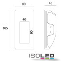 ISO112167 / Gips-Wand-Einbauleuchte, l&auml;nglich,...