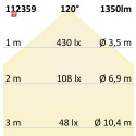ISO112359 / LED Deckenleuchte weiß, 18W, rund, 220mm, neutralweiß / 9009377029899