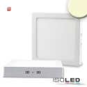 ISO112360 / LED Deckenleuchte weiß, 18W, quadratisch, 220x220mm, warmweiß / 9009377029912
