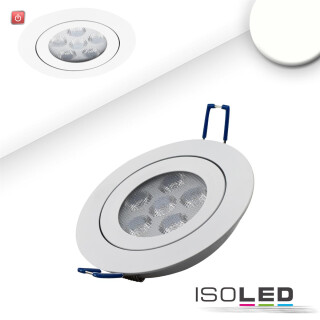 ISO112391 / LED Einbaustrahler, weiß, 15W, 72°, rund, neutralweiß, dimmbar / 9009377030406