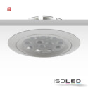 ISO112391 / LED Einbaustrahler, weiß, 15W, 72°, rund, neutralweiß, dimmbar / 9009377030406