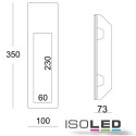ISO112168 / Gips-Wand-Einbauleuchte, l&auml;nglich, GU10,...