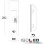 ISO112168 / Gips-Wand-Einbauleuchte, länglich, GU10, große Bauform / 9009377025037