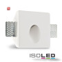 ISO112169 / Gips-Wand-Einbauleuchte, quadratisch, GU4/MR11, kleine Bauform / 9009377025044