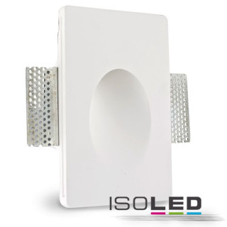 ISO112170 / Gips-Wand-Einbauleuchte, quadratisch, GU4/MR11, große Bauform / 9009377025068