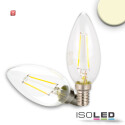 ISO112437 / E14 LED Kerze, 2W, klar, warmweiß, dimmbar / 9009377032387
