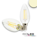 ISO112438 / E14 LED Kerze, 4W, klar, warmweiß, dimmbar / 9009377032400