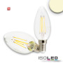 ISO112438 / E14 LED Kerze, 4W, klar, warmweiß, dimmbar / 9009377032400