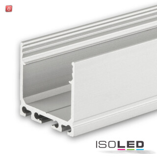 ISO112858 / LED Aufbauprofil SURF24 Aluminium eloxiert, 200cm / 9009377041792