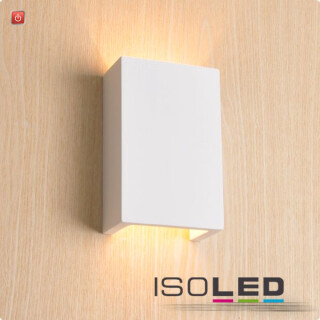 ISO112172 / LED Gips-Wandleuchte 2x3 Watt, UP&DOWN, eckig, warmweiss / 9009377025099