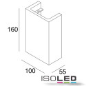 ISO112172 / LED Gips-Wandleuchte 2x3 Watt, UP&amp;DOWN,...