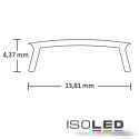 ISO112866 / Abdeckung COVER2 klar 200cm für Profil SURF12 (FLAT) /DIVE12(FLAT) /ROUND12 / 9009377041952