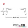 ISO112867 / Abdeckung COVER1 opal/satiniert 200cm / 9009377041976