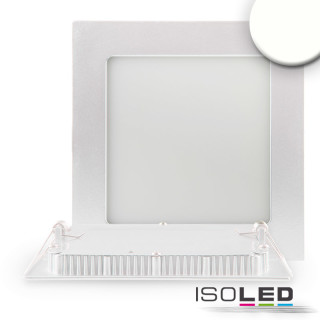 ISO112465 / LED Downlight, 15W, eckig, ultra flach, weiß, neutralweiß, dimmbar / 9009377033148