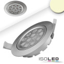 ISO112469 / LED Einbaustrahler, silber, 15W, 72&deg;,...