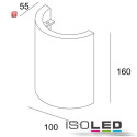 ISO112173 / LED Gips-Wandleuchte 2x3 Watt, UP&DOWN, rund, warmweiss / 9009377025112