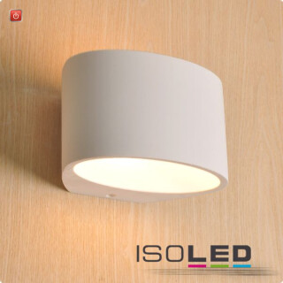 ISO112174 / Gips-Wandleuchte G9, oval / 9009377025136