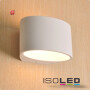 ISO112174 / Gips-Wandleuchte G9, oval / 9009377025136