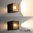 ISO112413 / LED Wandleuchte Flex Up&Down 2x5W CREE, IP54, anthrazit, warmweiß / 9009377031618