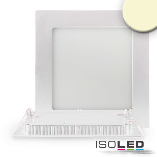 ISO112464 / LED Downlight, 15W, ultra flach, eckig, weiß, warmweiß, dimmbar / 9009377033100