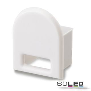 ISO112544 / Endkappe EC20 für SURF12 RAIL inkl. COVER5, mit Kabelausgang, PVC, grauweiß / 9009377035296