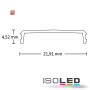 ISO112871 / Abdeckung COVER7 opal/satiniert 200cm für Profil CORNER12 / 9009377042058