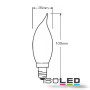 ISO112182 / E14 LED Kerze Cosy, 2 Watt, klar, warmweiss / 9009377025280