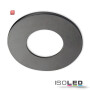 ISO113059 / Cover Aluminium rund schwarz matt für Einbaustrahler Sys-68 / 9009377046612