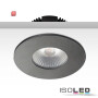 ISO113059 / Cover Aluminium rund schwarz matt für Einbaustrahler Sys-68 / 9009377046612