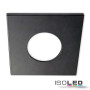 ISO113064 / Cover Aluminium eckig schwarz matt für Einbaustrahler Sys-68 / 9009377046711