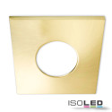 ISO113066 / Cover Aluminium eckig gold gebürstet für Einbaustrahler Sys-68 / 9009377046759