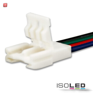 ISO113111 / Clip-Kabelanschluss (max. 5A) für 4-pol. IP20 Flexstripes mit Breite 10mm, Pitch-Abstand >8mm / 9009377047923