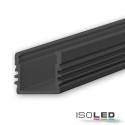 ISO113176 / LED Aufbauprofil SURF12 Aluminium schwarz eloxiert RAL 9005, 200cm / 9009377049262