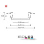 ISO113178 / LED Einbauprofil DIVE12 FLAT Aluminium pulverbeschichtet weiß RAL 9010, 200cm / 9009377049309