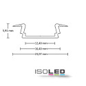 ISO113179 / LED Einbauprofil DIVE12 FLAT Aluminium...